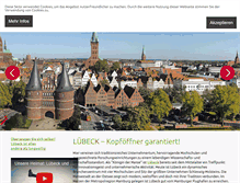 Tablet Screenshot of luebeckongress.de